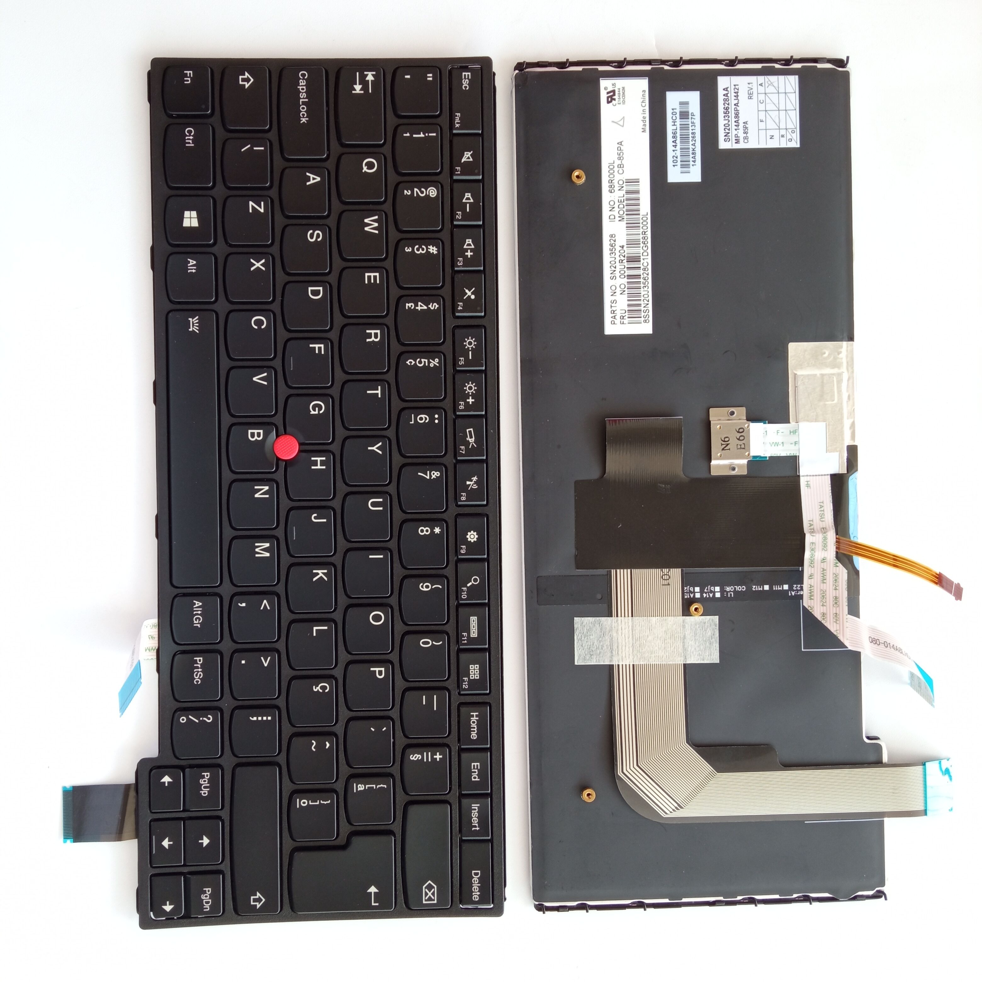Picture of New Replacement Laptop Keyboard For IBM YOGA14/YOGA460 BLACK FRAME BLACK With Point Backlit BR Layout
